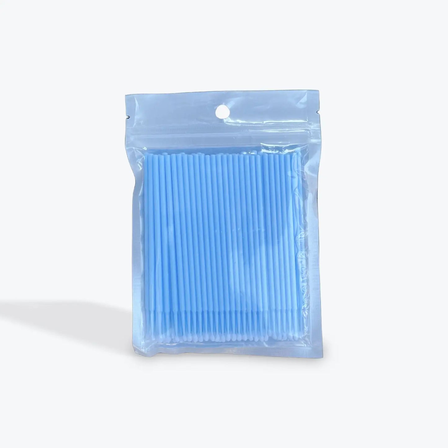 100 pc. Disposable Micro Swab | Eyelash Extension Applicator - Baby Blue - Lash Supplies