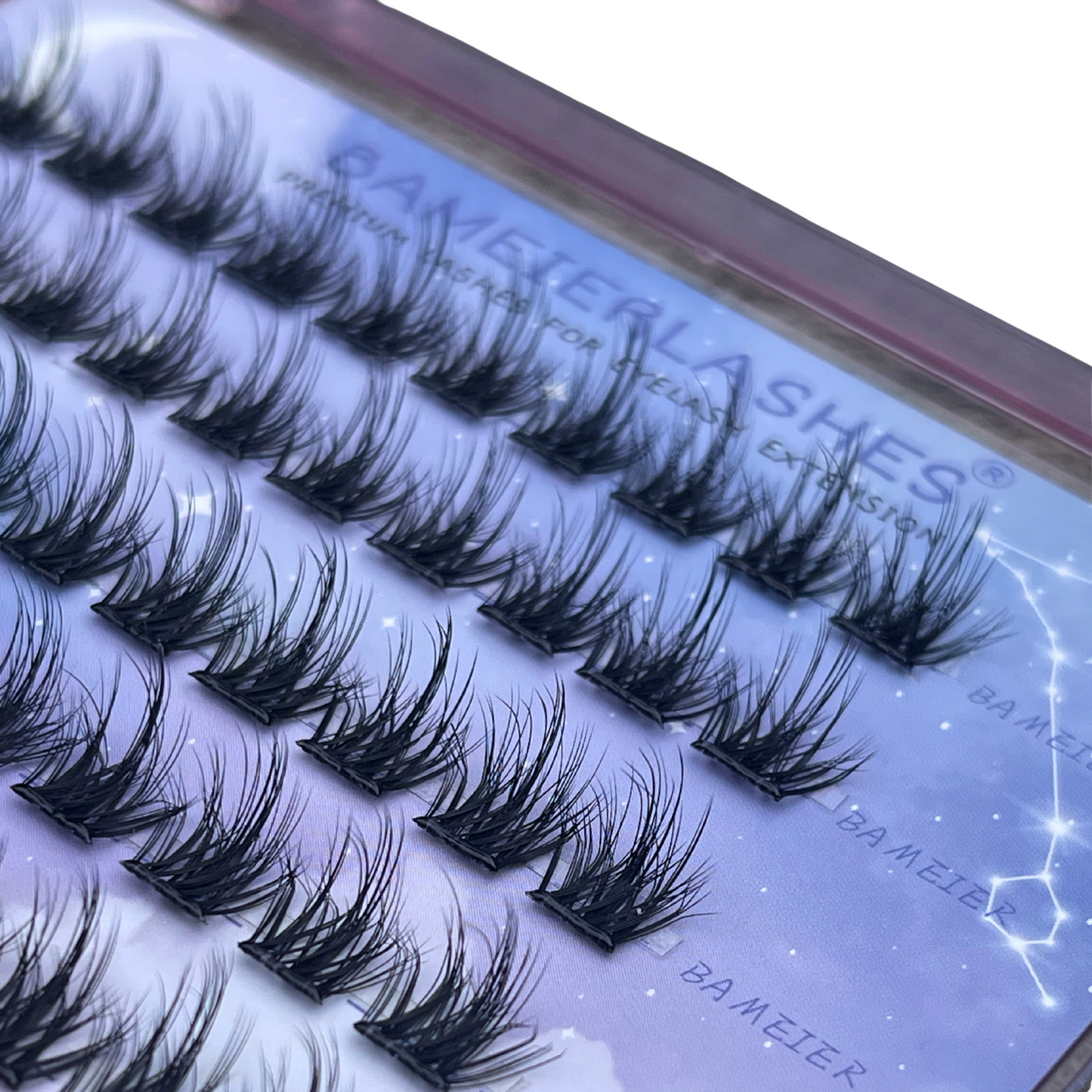 Press-On Cluster Lashes – No Glue Needed | Wispy Everyday Volume (6 Rows)