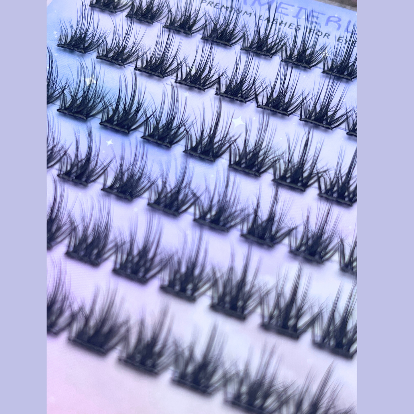 Press-On Cluster Lashes – No Glue Needed | Wispy Everyday Volume (6 Rows)