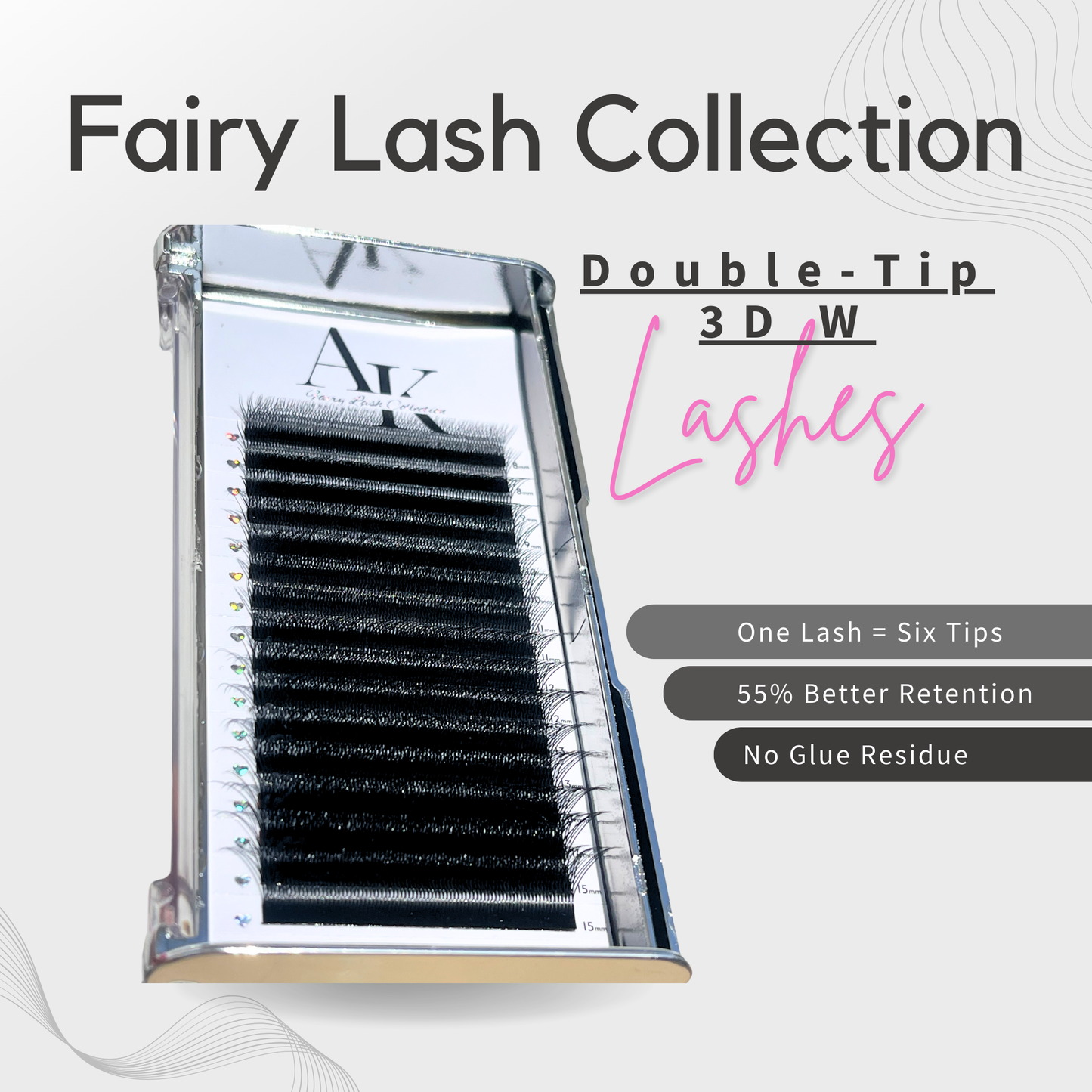 -NEW- Double-Tip 3D W Fairy Lash Trays