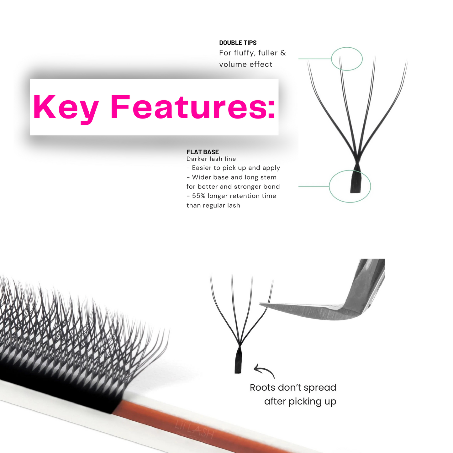 -NEW- Double-Tip 4D W Fairy Lash Trays