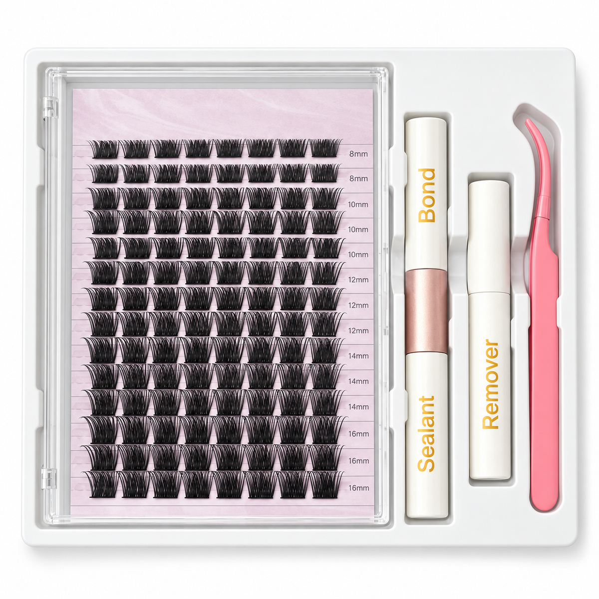 Eyelash Clusters (14 Rows)
