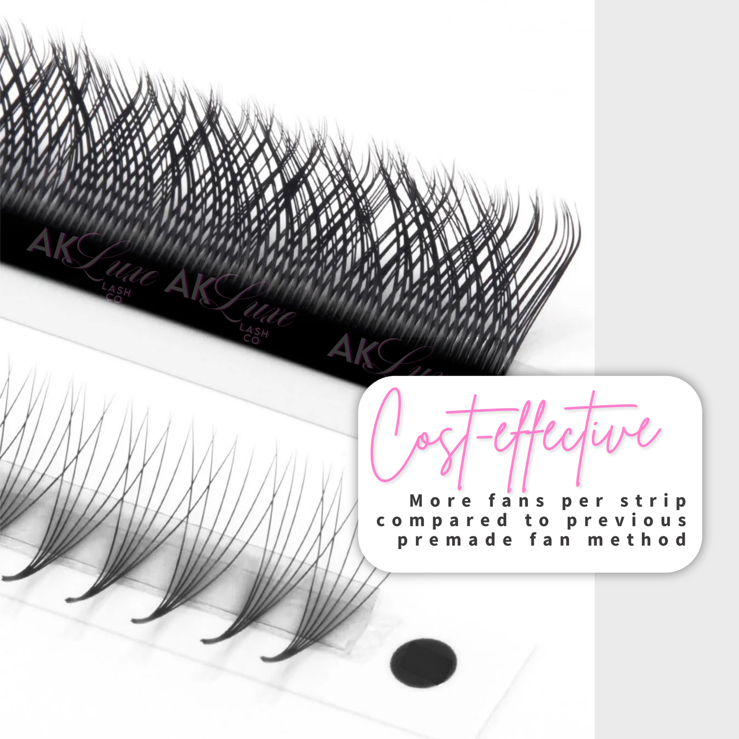 Comparison of YY Lash vs Premade fans cost effective split tip lash extension