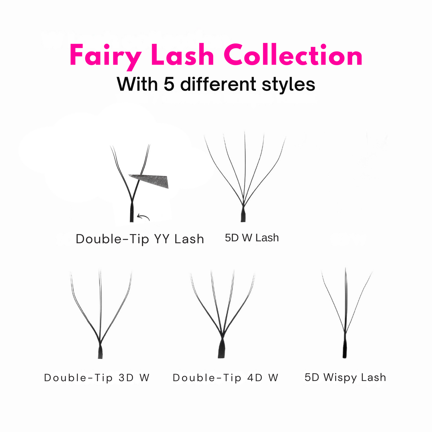 -NEW- Double-Tip 4D W Fairy Lash Trays