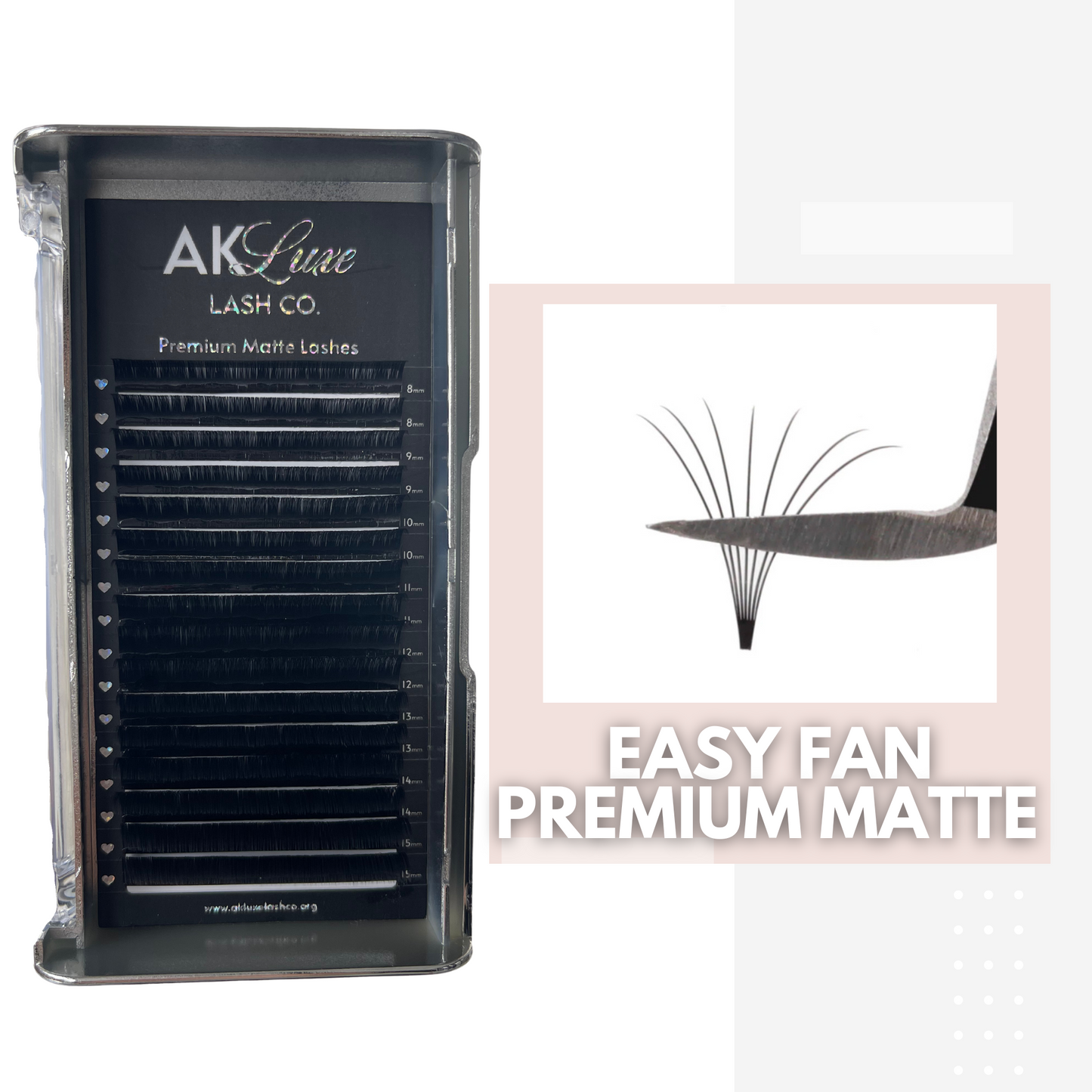 EASY FAN Lash Trays | Premium Matte Lash Tray