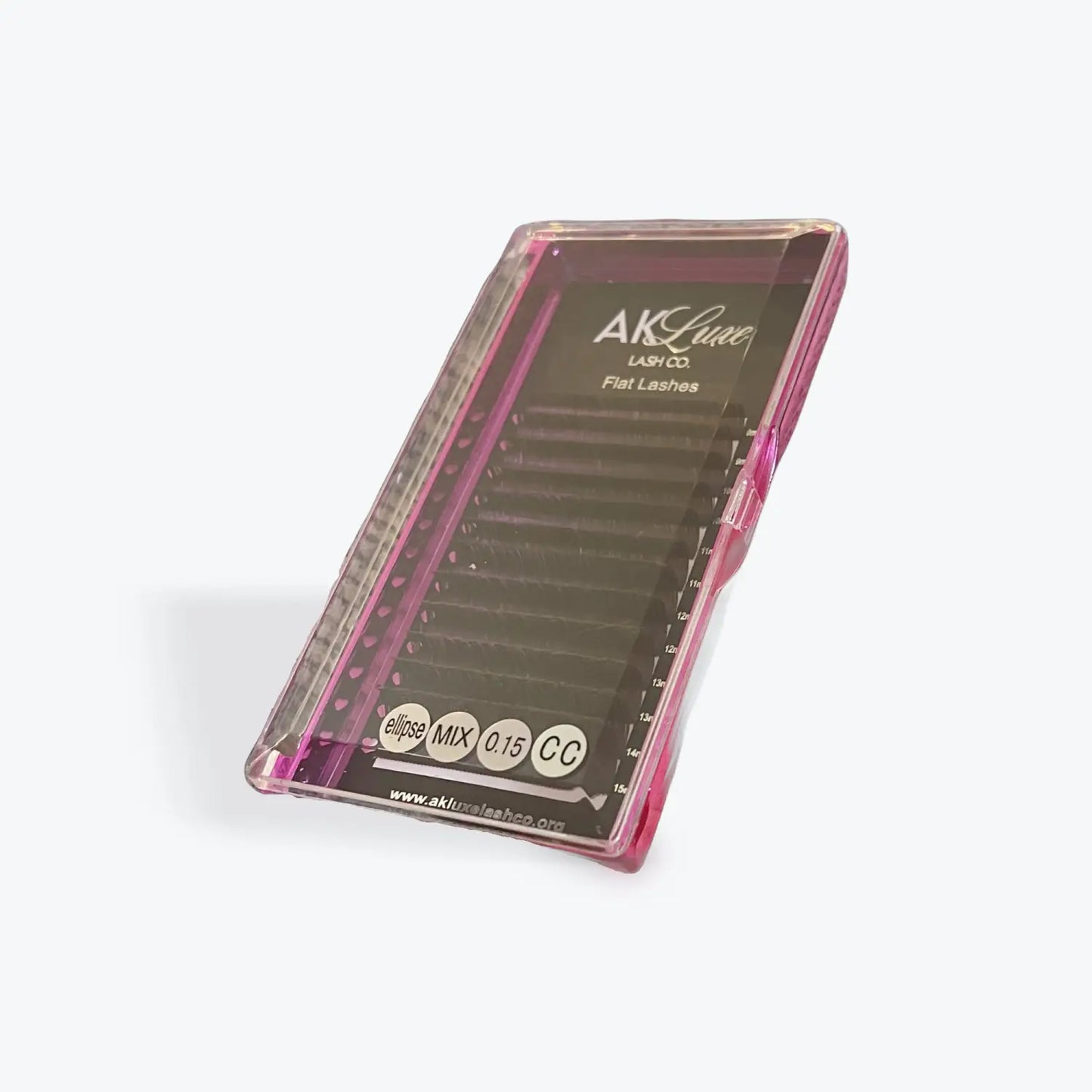 Medium Brown Eclipse Flat Lash Classic Lash Mix trays - AK Cashmere Lash Trays