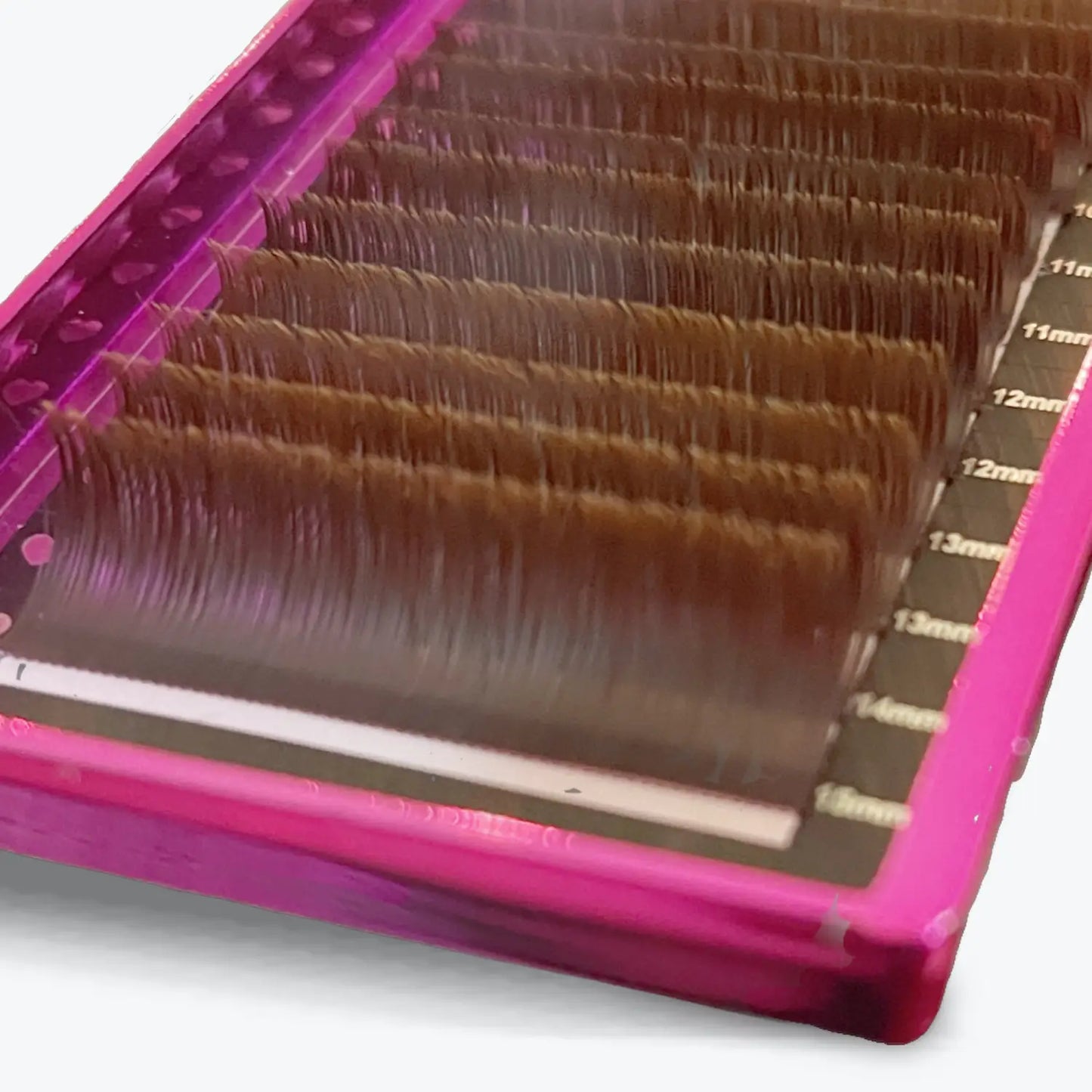 Medium Brown Eclipse Flat Lash Classic Lash Mix trays - CC Curl 0.15 8-15mm - AK Cashmere Lash Trays