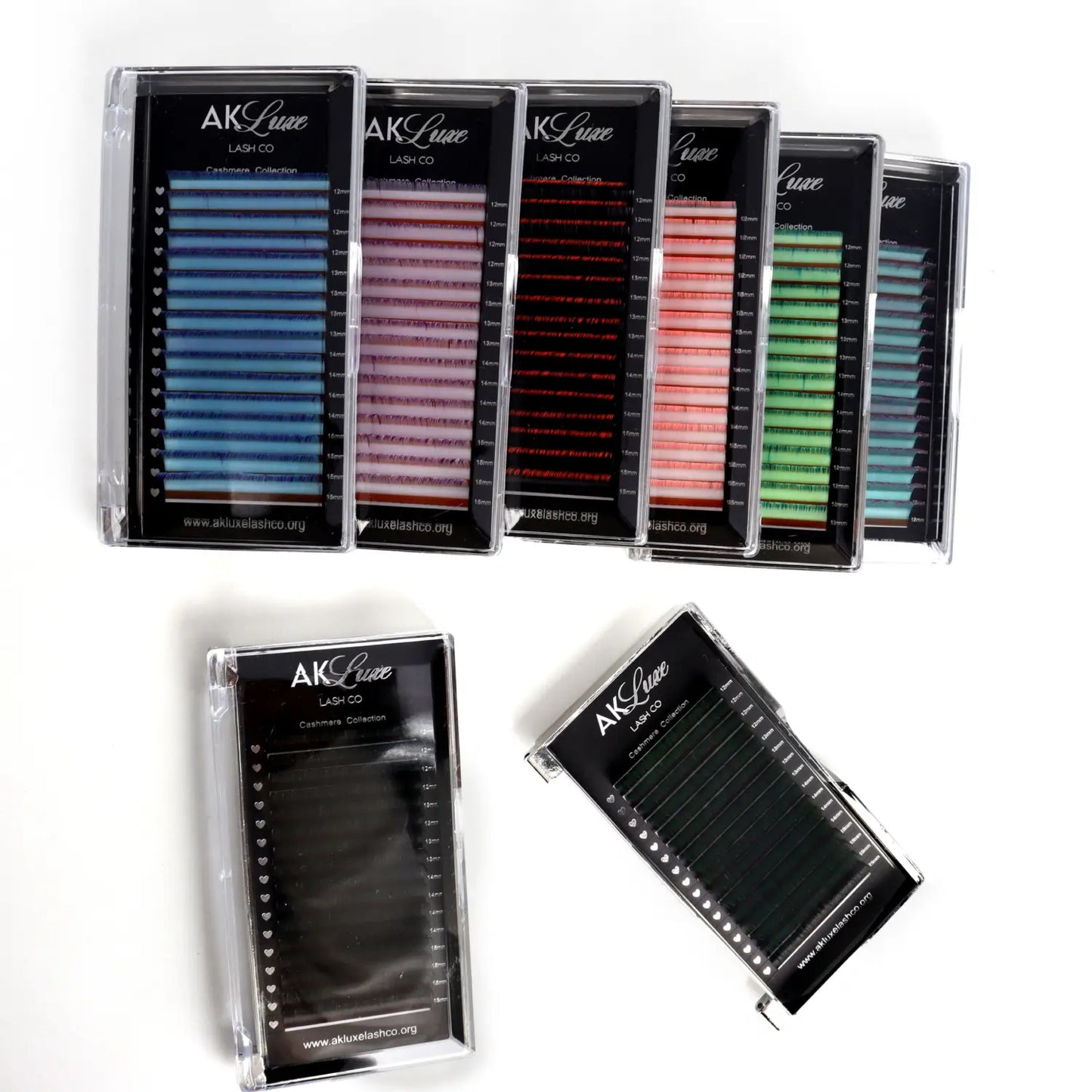 Ombrè Volume 0.05 CC 12-15mm Mixed Tray - AK Cashmere Lash Trays
