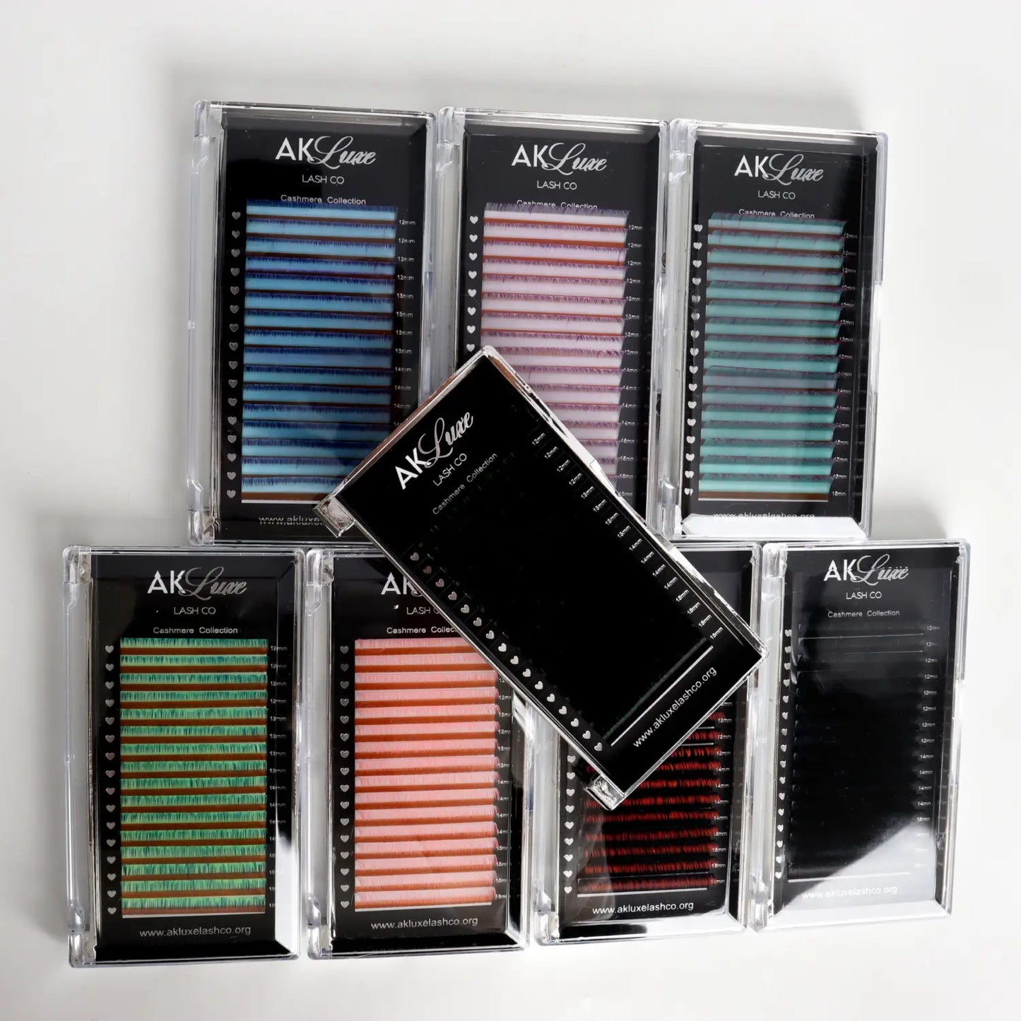 Ombrè Volume 0.05 CC 12-15mm Mixed Tray - AK Cashmere Lash Trays