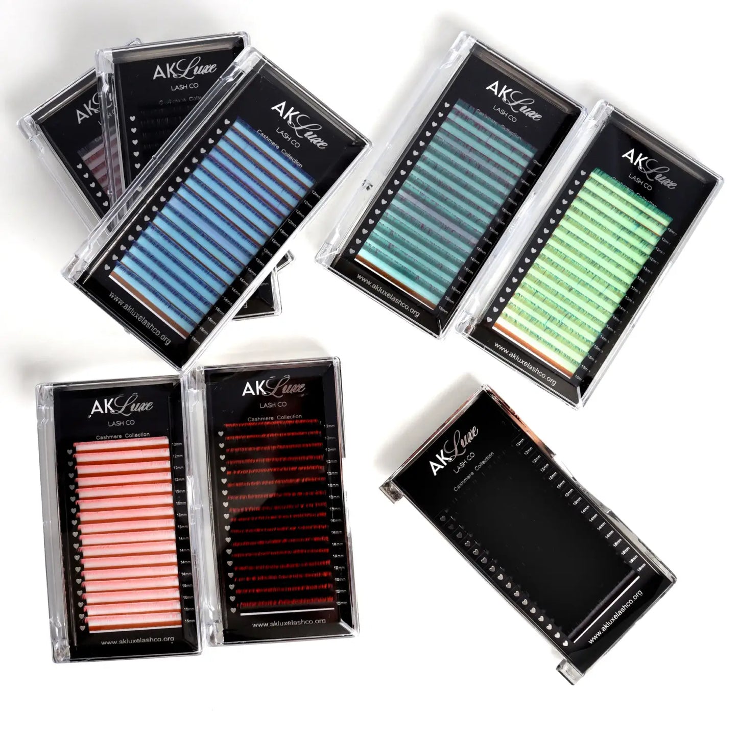 Ombrè Volume 0.05 CC 12-15mm Mixed Tray - AK Cashmere Lash Trays