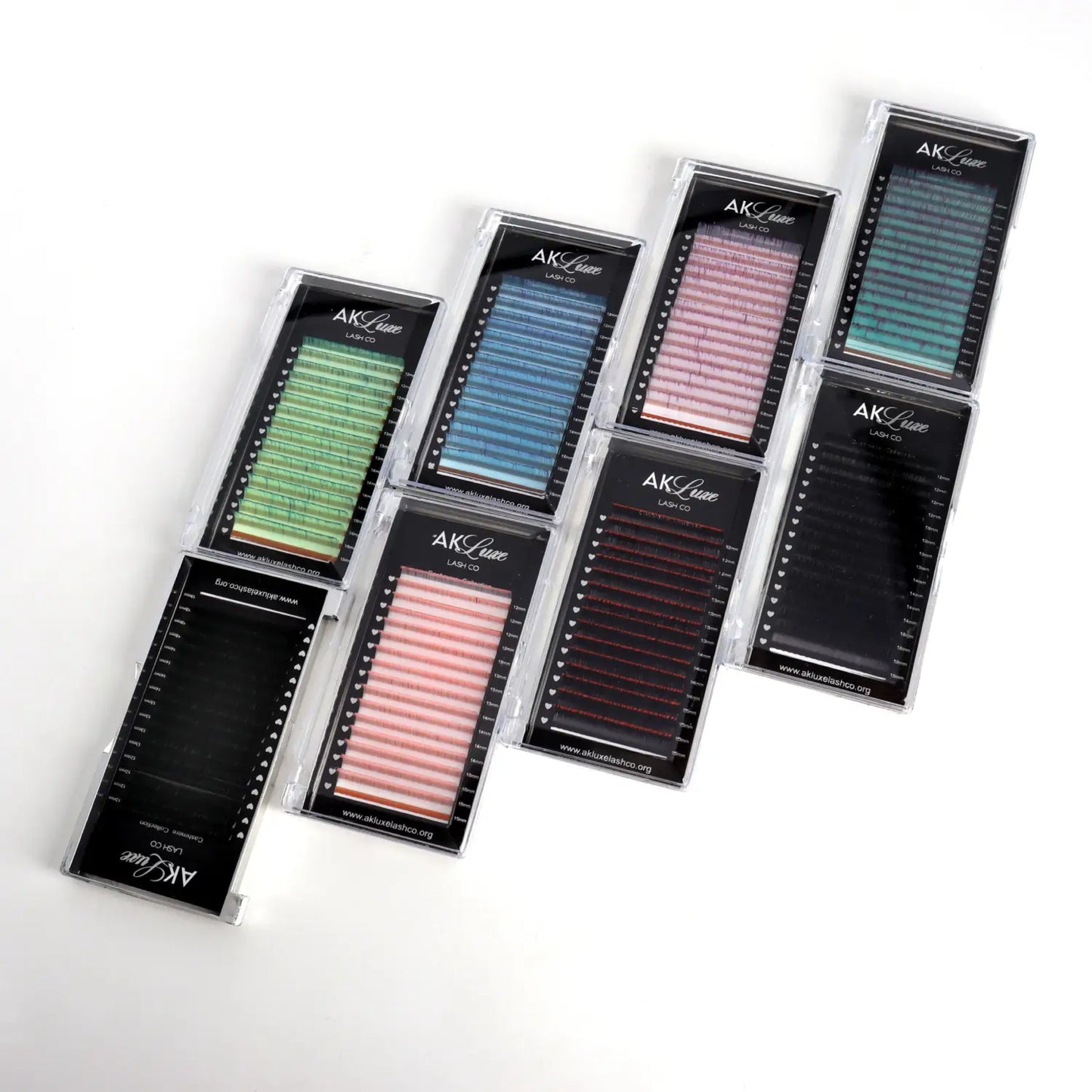 Ombrè Volume 0.05 CC 12-15mm Mixed Tray - AK Cashmere Lash Trays