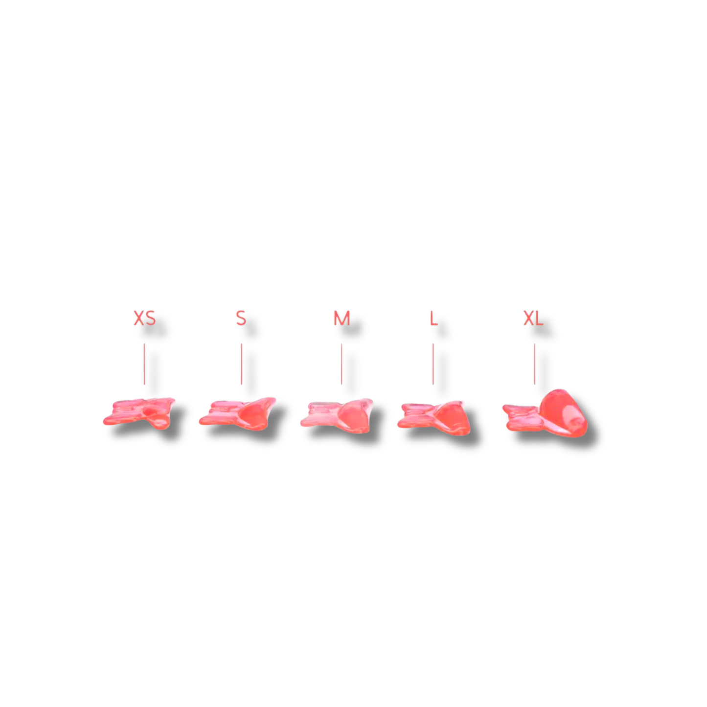 Self Adhesive Lash Lift Rods with Bow Handle – 5 Sizes (XS–XL), Pink & Blue – Reusable