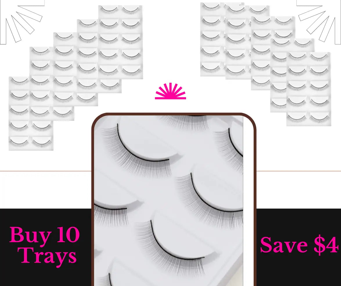 Practice Lash Strips - 10pc Lash Strips