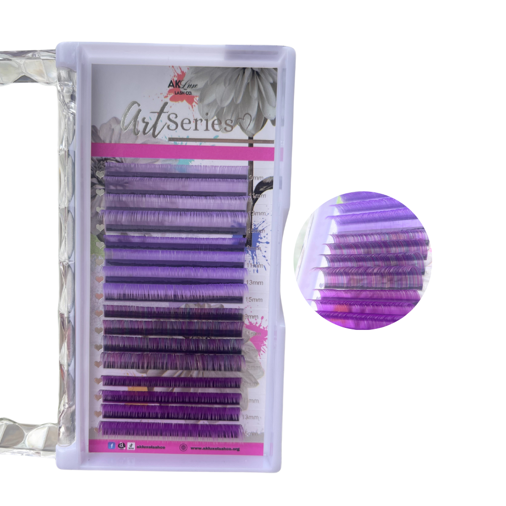 Multi-Shade Color Lash Extensions – 0.03 CC Curl | Gradient Color Collection (16 Rows)