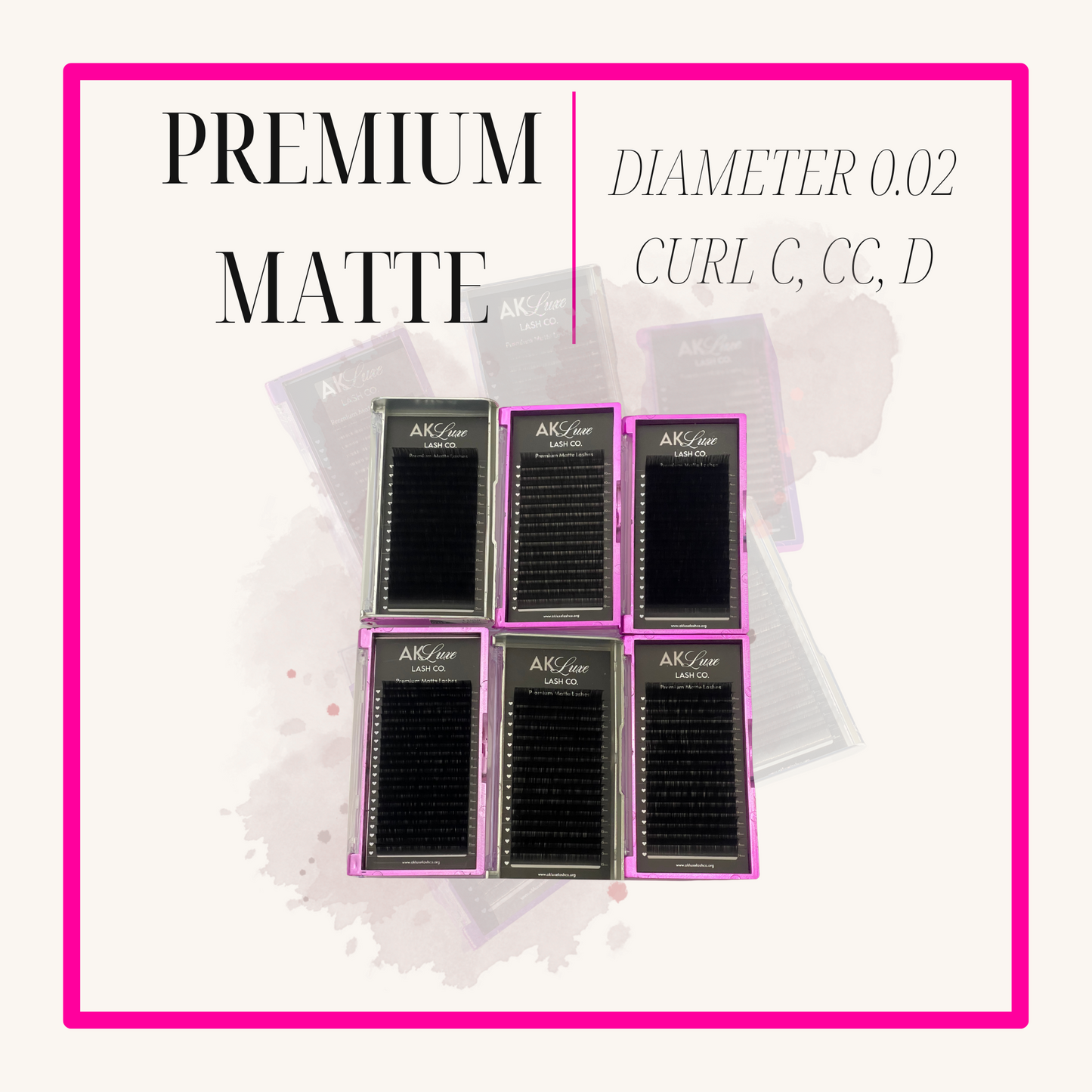 0.02 Mega Volume | Premium Matte Lash Tray