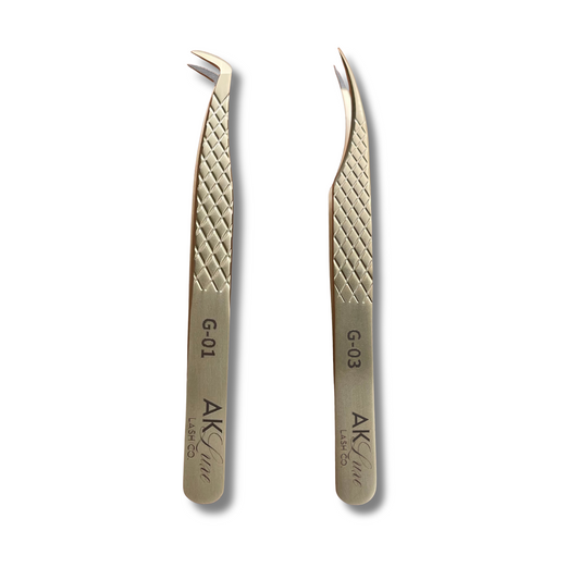 *NEW* Gold Fiber Tip Lash Tweezer Collection