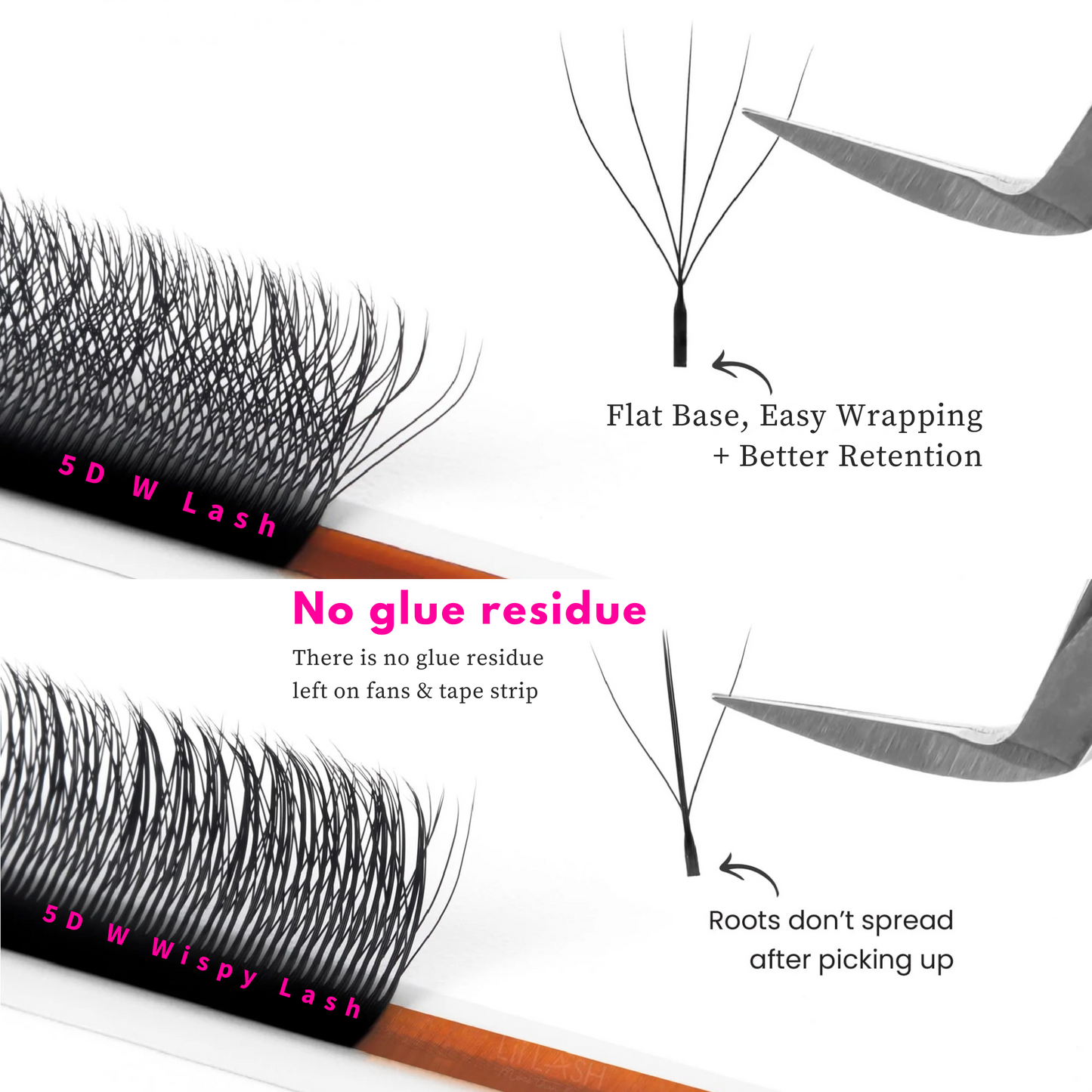 -NEW- 5D W | Wispy Fairy Lash Trays 5D W