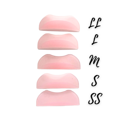 NEW! Premium Fine Ridge Silicone Lash Lift Rods – 5 Pair Set (Light Pink)