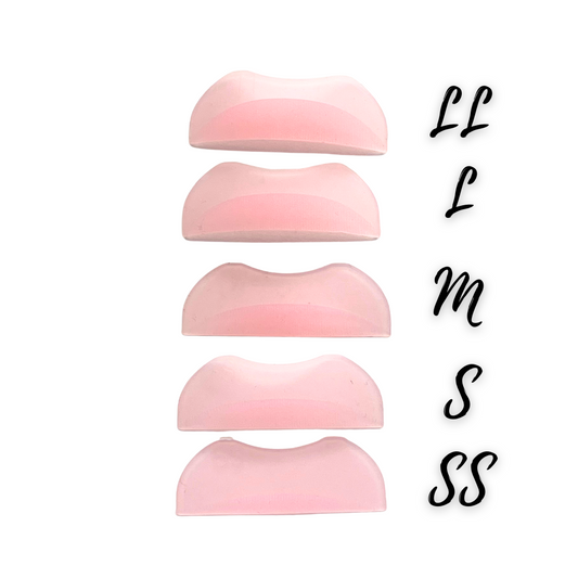 NEW! Premium Fine Ridge Silicone Lash Lift Rods – 5 Pair Set (Light Pink)