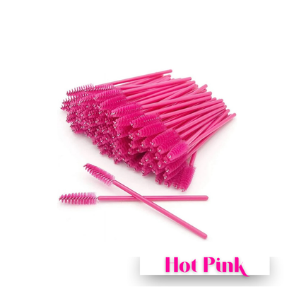 50 pc. Disposable Eyelash Wand | Eyebrow Spoolie Brush for Makeup & Extensions (1)