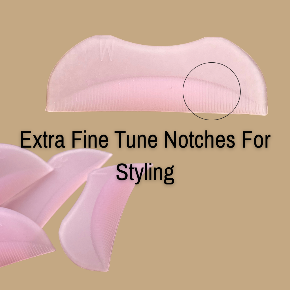 NEW! Premium Fine Ridge Silicone Lash Lift Rods – 5 Pair Set (Light Pink)