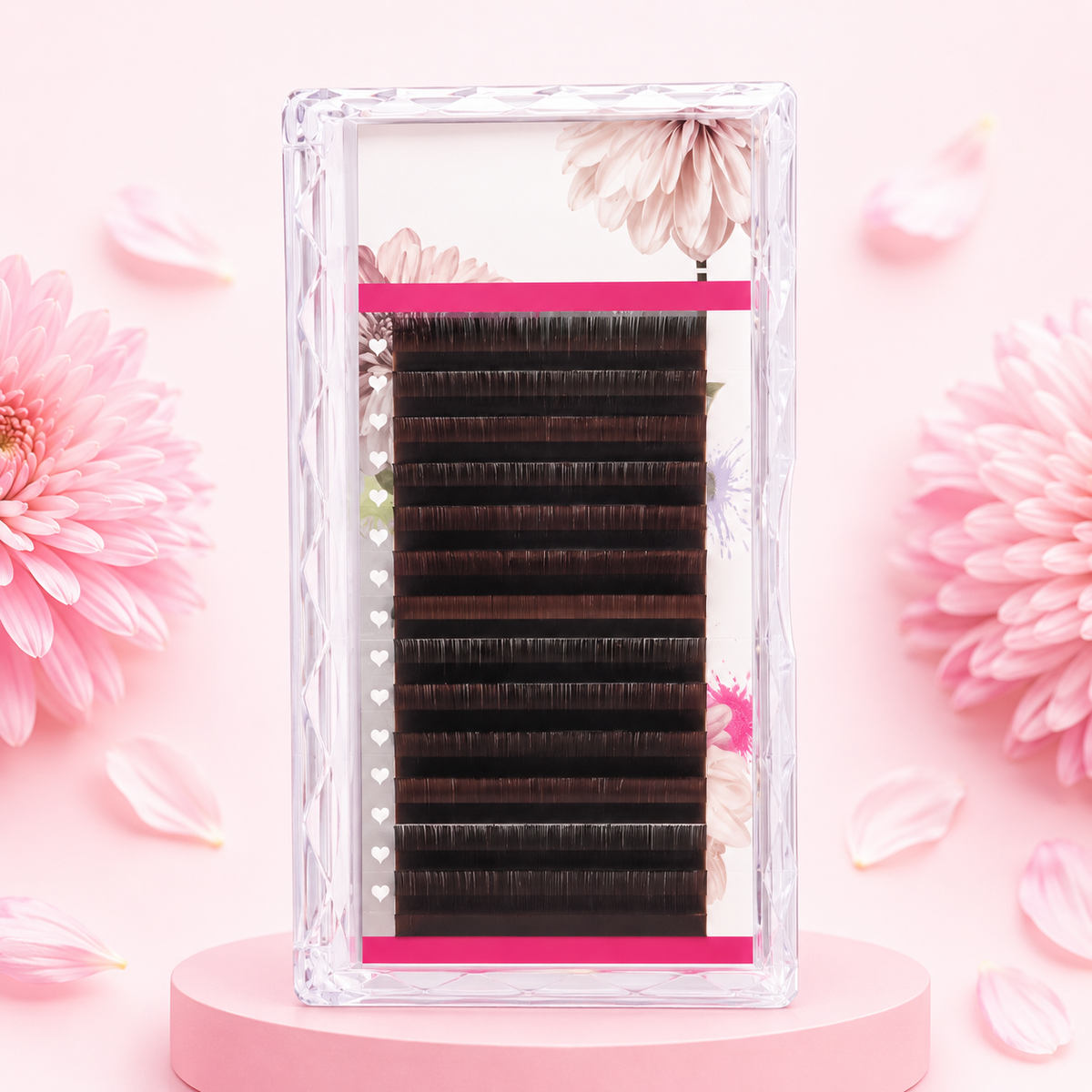 Multi-Shade Color Lash Extensions – 0.03 CC Curl | Gradient Color Collection (16 Rows)