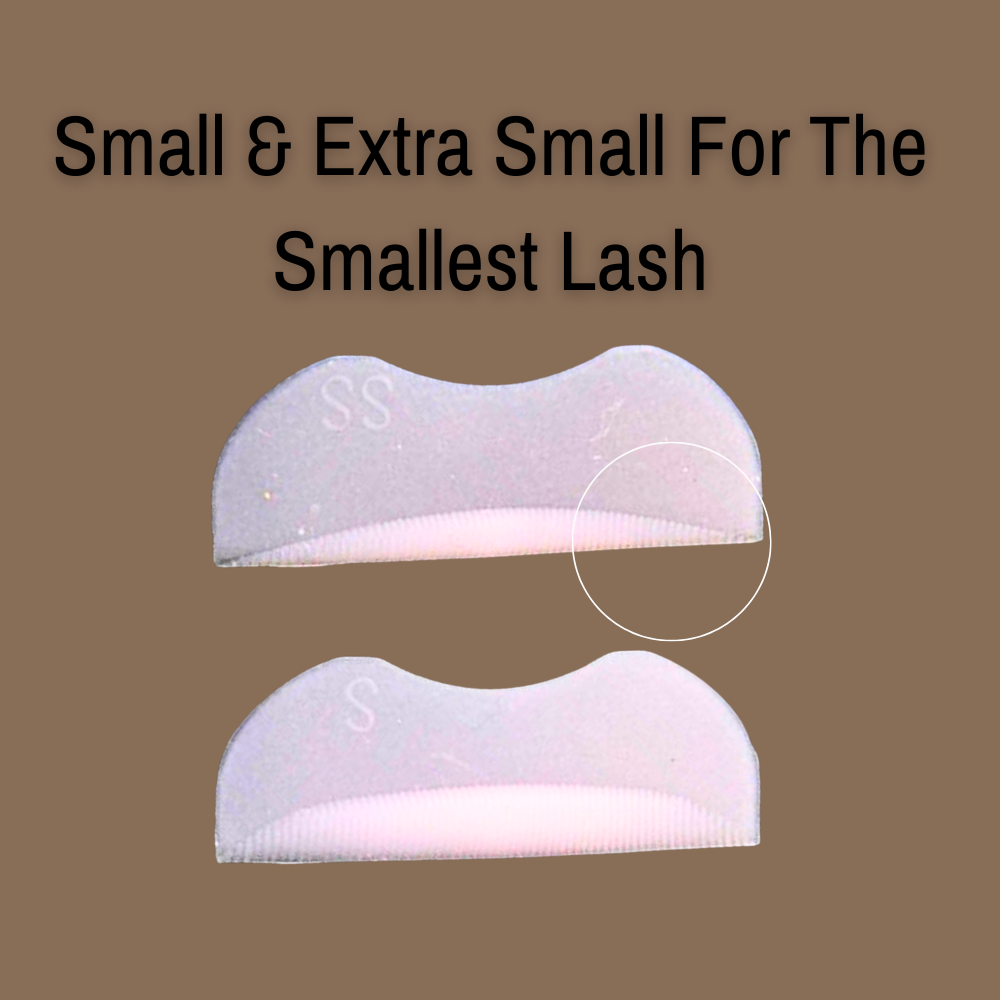 NEW! Premium Fine Ridge Silicone Lash Lift Rods – 5 Pair Set (Light Pink)