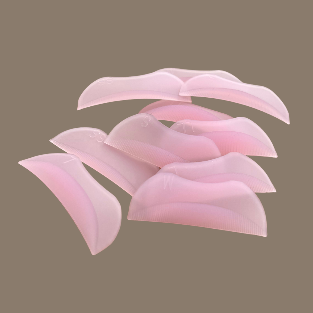 NEW! Premium Fine Ridge Silicone Lash Lift Rods – 5 Pair Set (Light Pink)