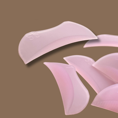 NEW! Premium Fine Ridge Silicone Lash Lift Rods – 5 Pair Set (Light Pink)