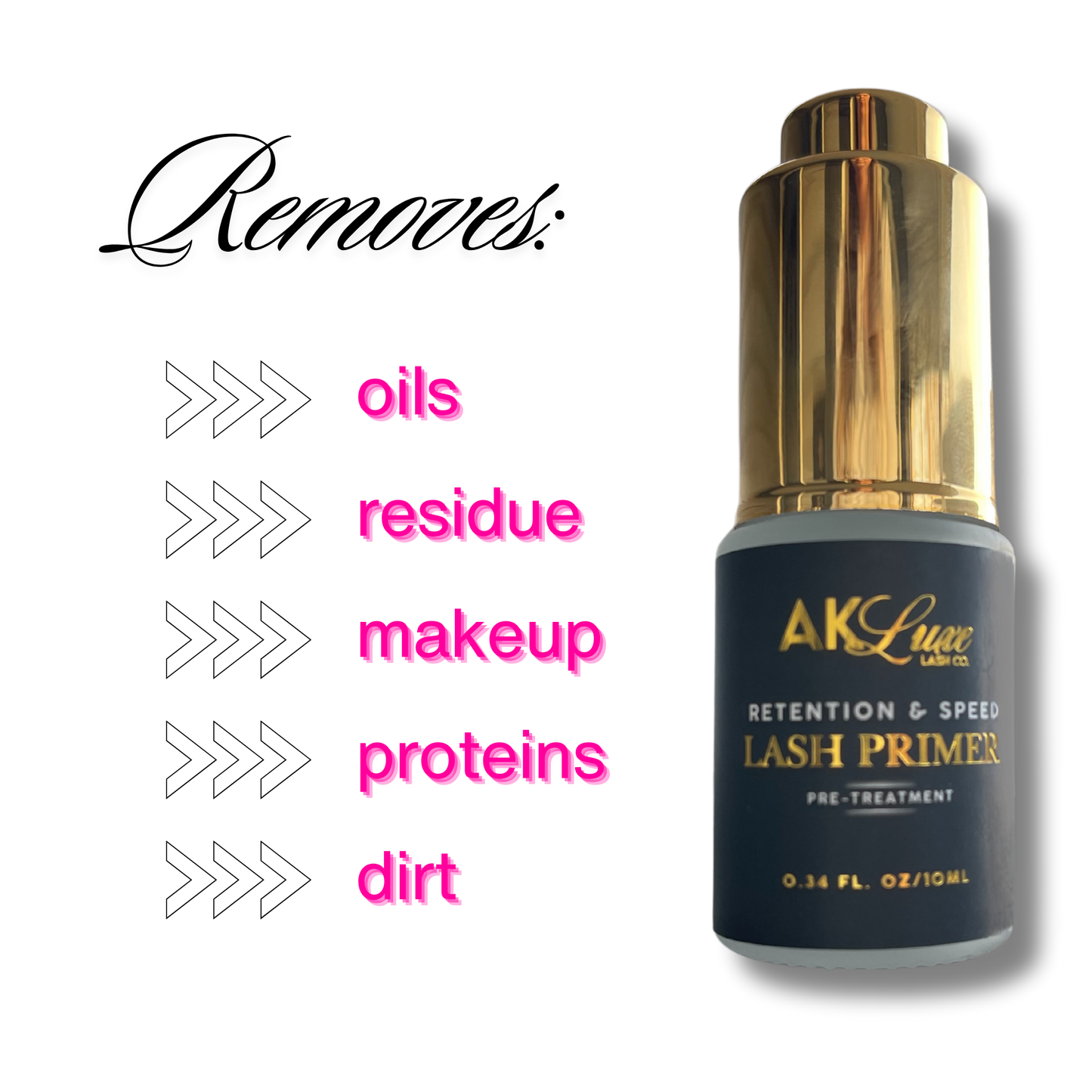 Removes oils, residue, makeup, proteins, and dirt