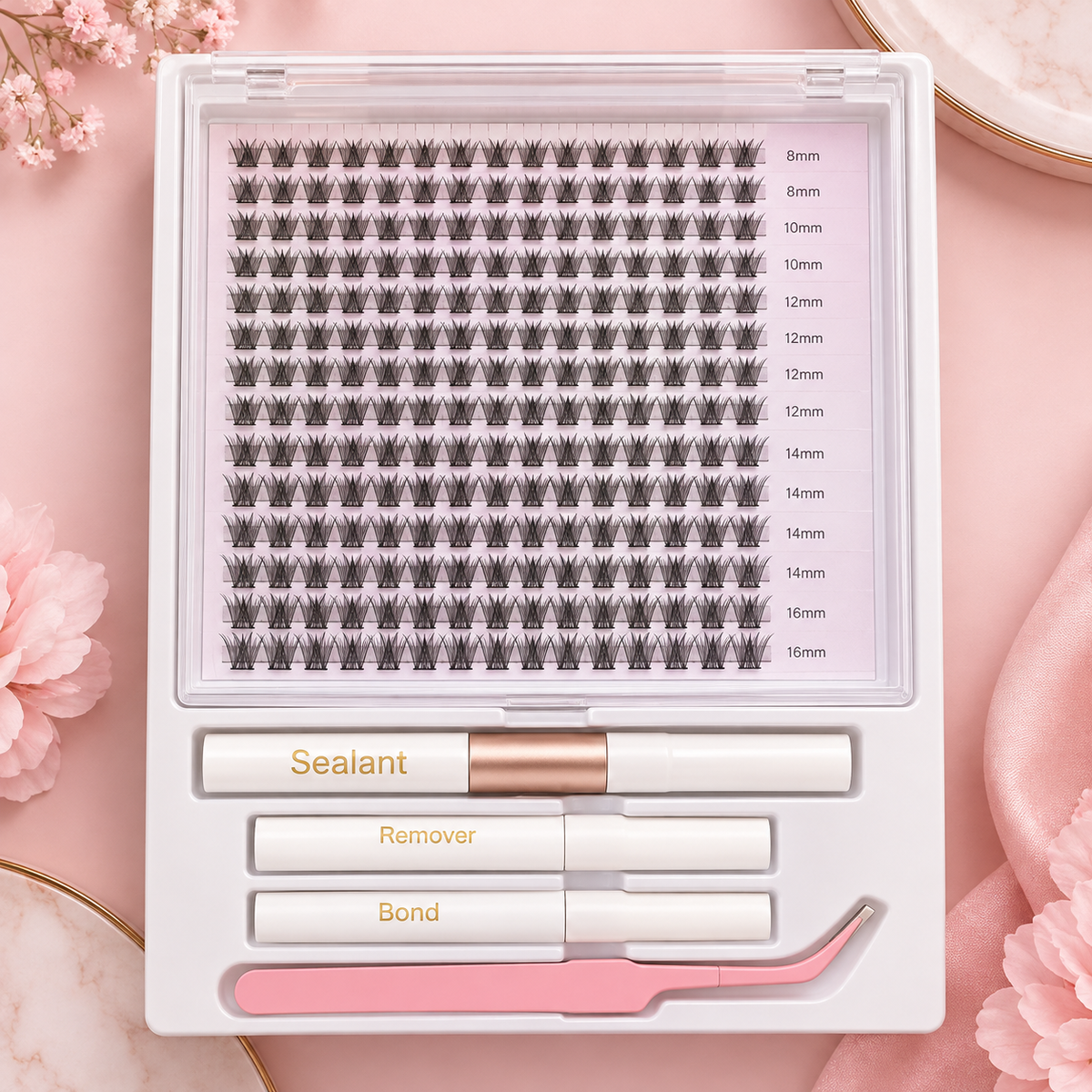 Eyelash Clusters (14 Rows)