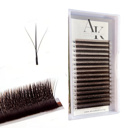 -NEW- 5D W Wispy Fairy Lash Trays | SOFT BROWN