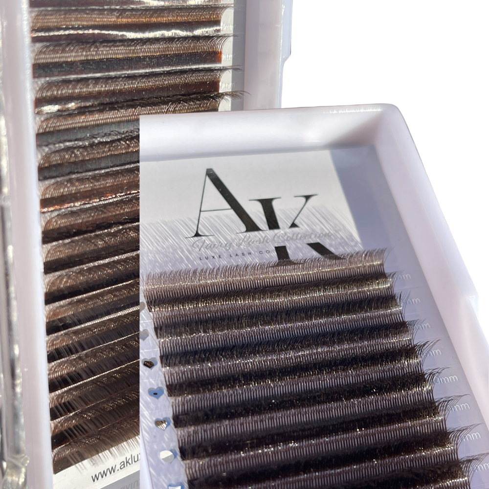 -NEW- 5D W Wispy Fairy Lash Trays | SOFT BROWN