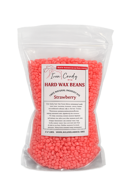 Iron Candy Hard Wax Beans 2.2 lbs | Professional Stripless Wax Beans for Body & Brazilian | Low Temperature & All Natural Formula