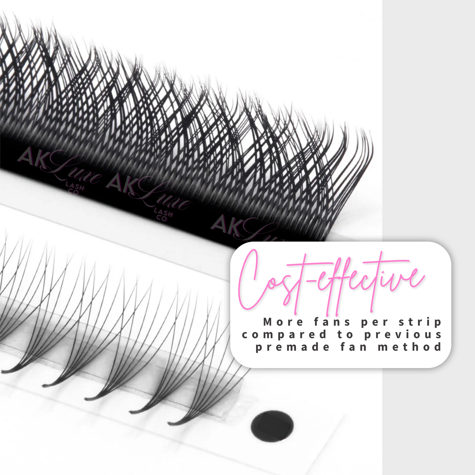 Comparison of YY Lash vs Premade fans cost effective split tip lash extension