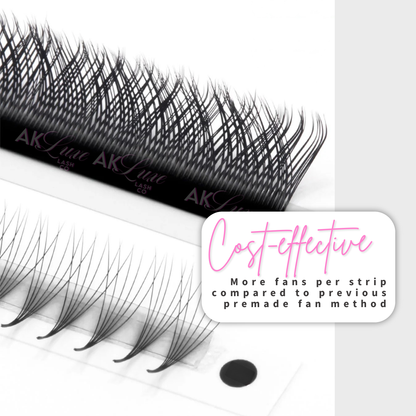 Comparison of YY Lash vs Premade fans cost effective split tip lash extension