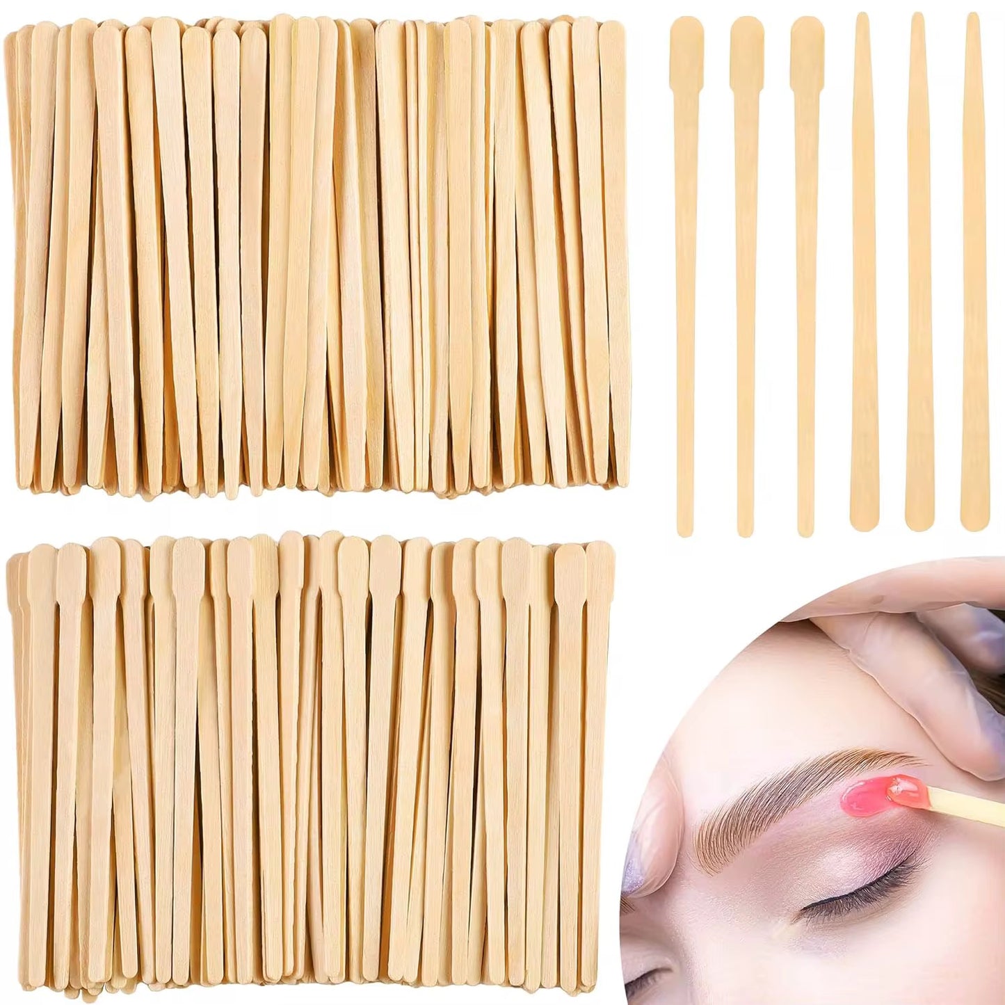 Disposable Facial Waxing Sticks (100-Pack)