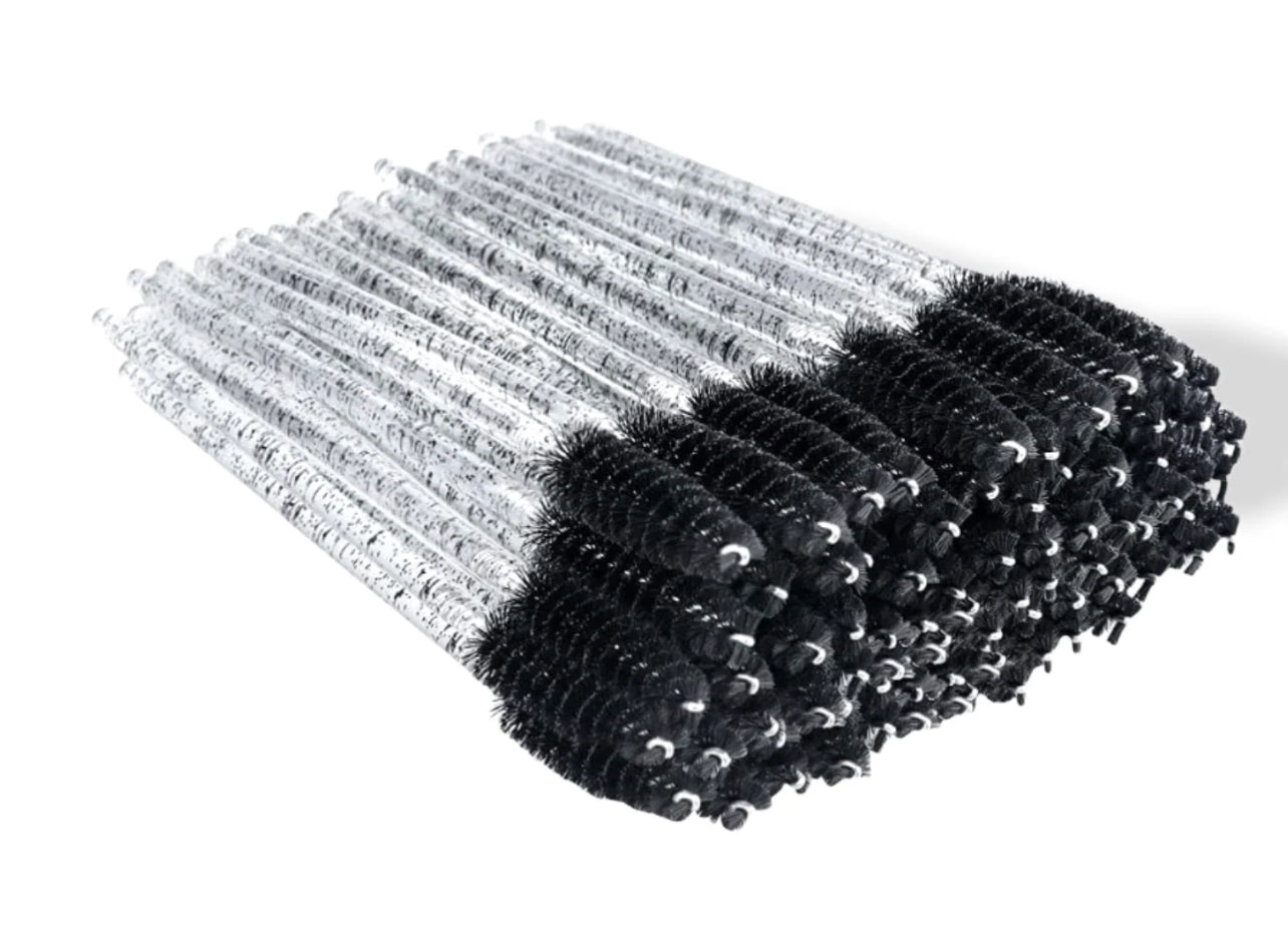 50 pc. Disposable Eyelash Wand | Eyebrow Spoolie Brush for Makeup & Extensions (1)