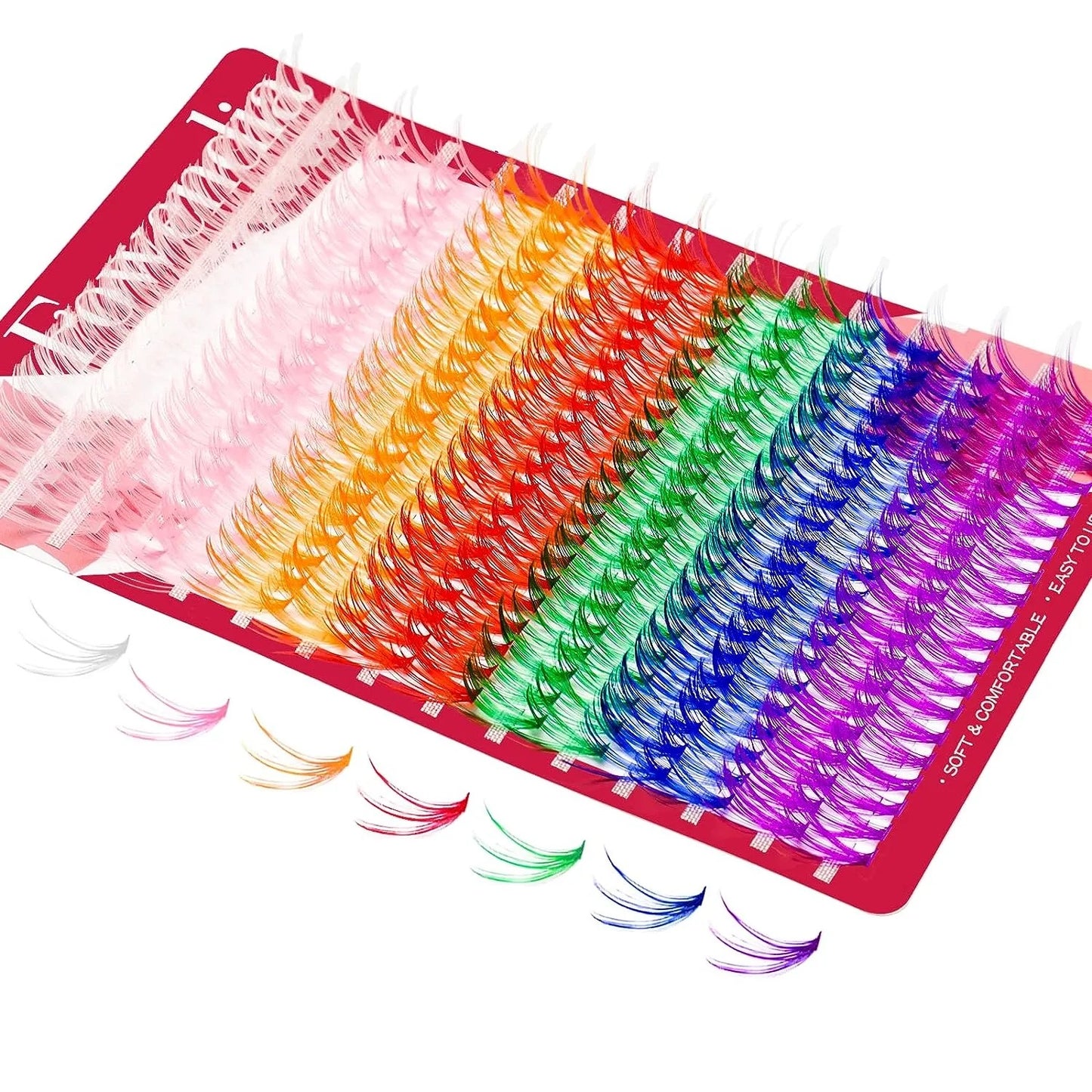 DIY Color Lash Cluster Tray 🌈