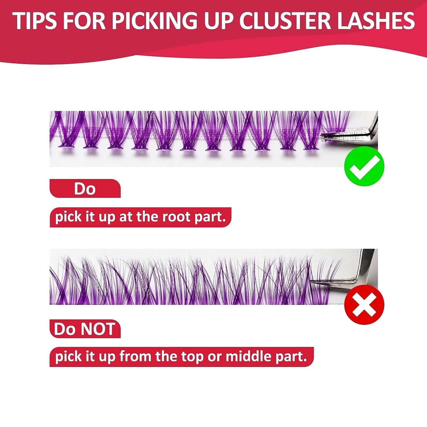 DIY Color Lash Cluster Tray 🌈