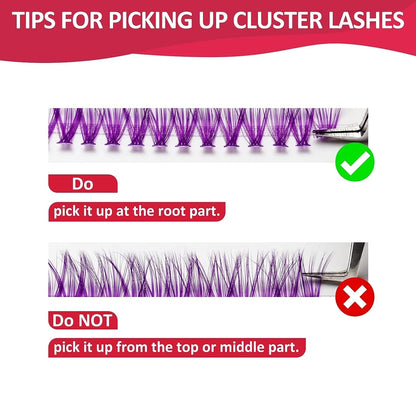 DIY Color Lash Cluster Tray 🌈