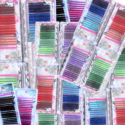 Multi-Shade Color Lash Extensions – 0.03 CC Curl | Gradient Color Collection (16 Rows)