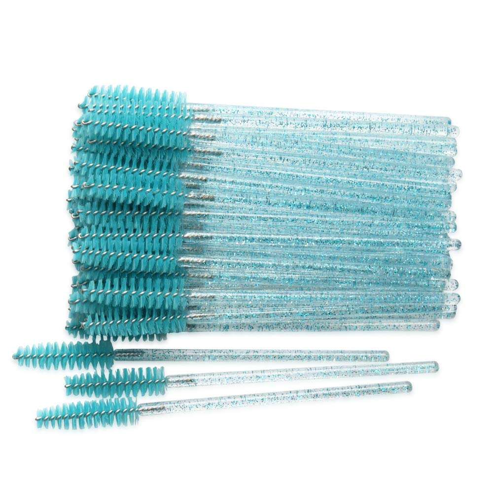 50 pc. Disposable Eyelash Wand | Eyebrow Spoolie Brush for Makeup & Extensions (1)