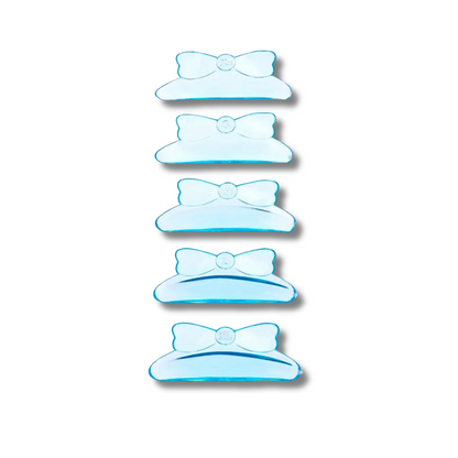 Self Adhesive Lash Lift Rods with Bow Handle – 5 Sizes (XS–XL), Pink & Blue – Reusable