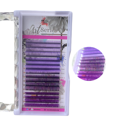 Multi-Shade Color Lash Extensions – 0.03 CC Curl | Gradient Color Collection (16 Rows)