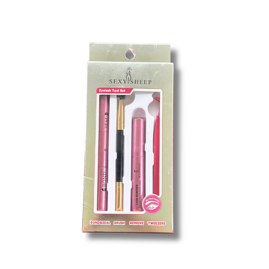 DIY Lash Tool Kit – Bond, Seal, Tweezer, Lash Brush & Remover